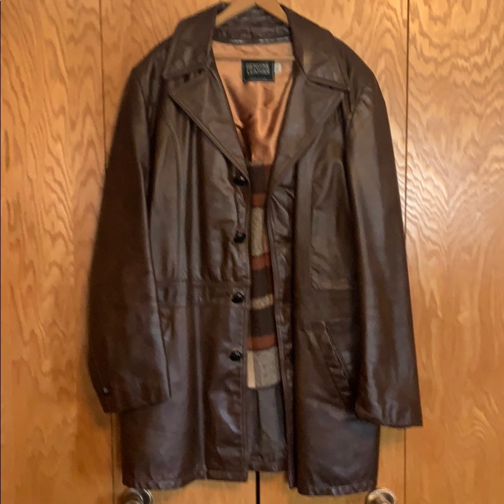 Vintage men’s leather coat